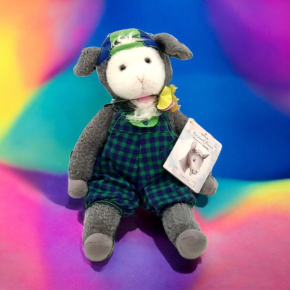 Vintage Stickers & 1997 Hallmark Gallagher Goat Plush Crayola Storybook Friends - Picture 2 of 15